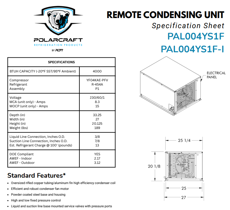 polarcraft spec sheets cover 2026